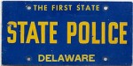 Delaware State Police Plate